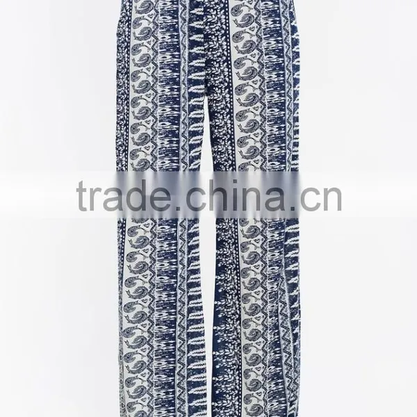 Best Selling Ladies Wide Leg Casual Boho Pants OEM Service photo-4