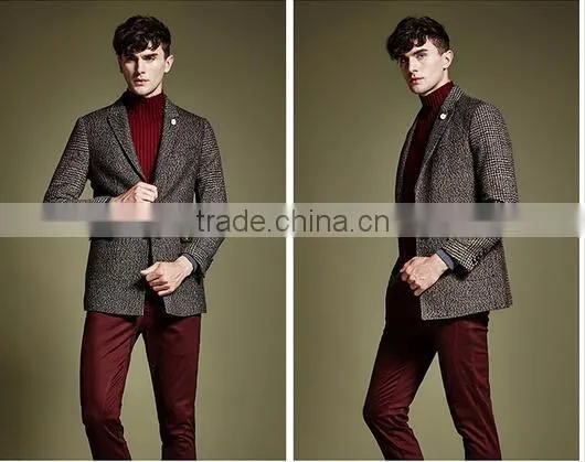 2015 China Clothing Manufacturer Men Winter Wool Coat photo-4