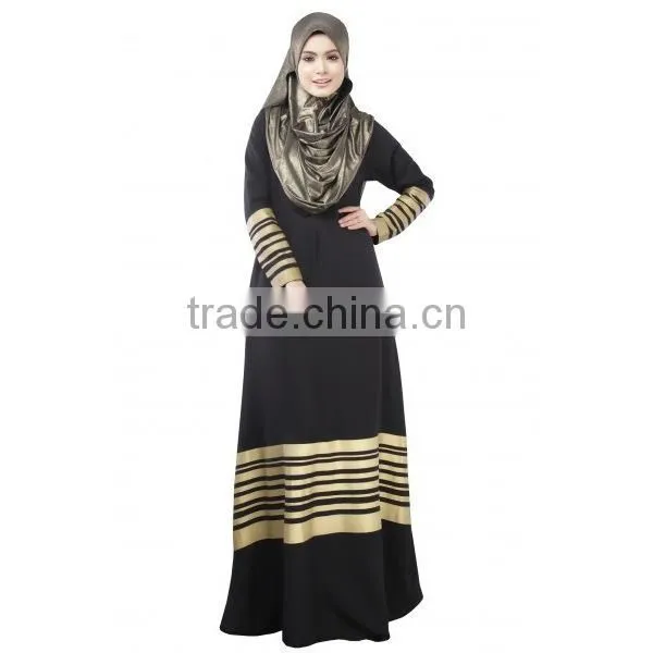 Walson 2017 New Arival Dubai Fancy Kaftan Abaya Ladies Wholesale Maxi Muslim Dress photo-4