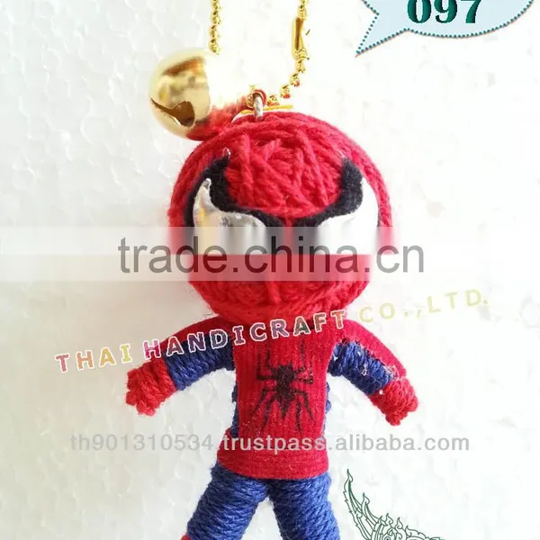 Handmade Keychains Keyrings Voodoo Doll String Accessories Bag Gifts