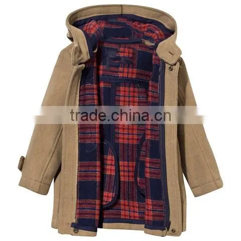 Winter Cotton Coat Hooded Parka Girl Clothing Kids With Hook Buttons Fastening photo-3