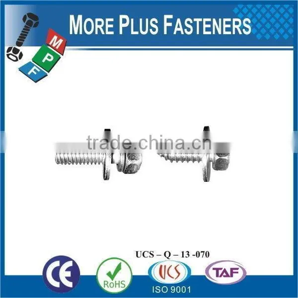 Taiwan JIS B1187 M3 M12 M3-0.5 x 12mm Phillips Pan Head Zinc Finish Steel Square Conical Washer SEMS Machine Screw photo-4