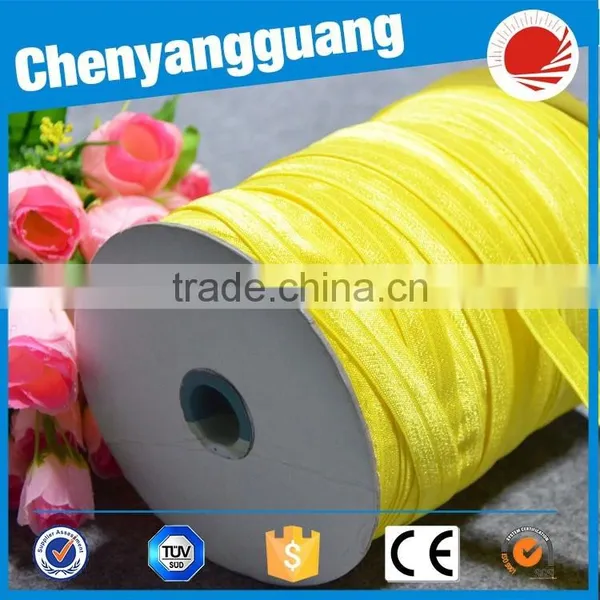 High Quality Environmental Spandex/Nylon Fold Over Elastic Webbing photo-3