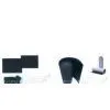 Custom Design Strong Bonded Ferrite Magnet Black Colored Self Adhesive Magnetic Sheet