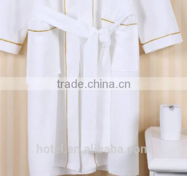 White Waffle Robe Hotel Bathrobes photo-3