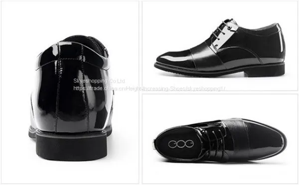 Mens Height Increasing Elevator Shoes for Wedding Formal Dress photo-3