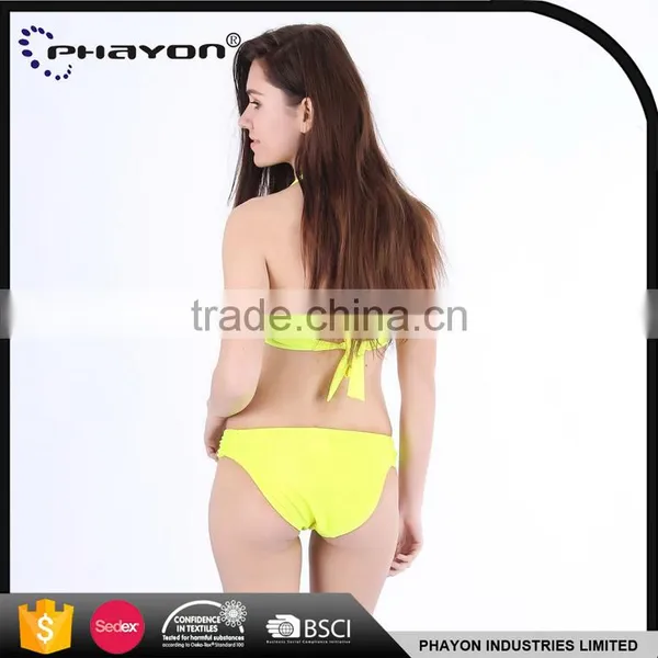 < OEM> Sexy Triangle Brazilian Print Push up Bikini Luxury Popular Banage Swimwear photo-3