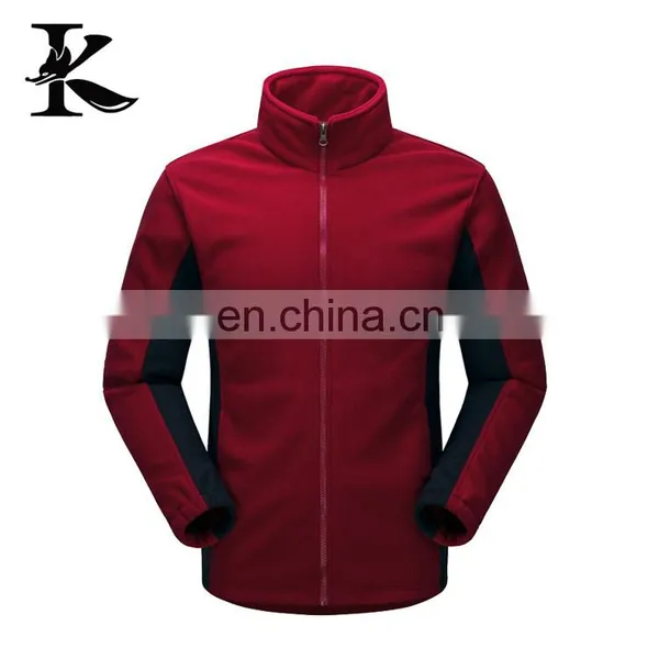 Men's 100%polyester Cardigan Polar Fleece Jacket photo-4