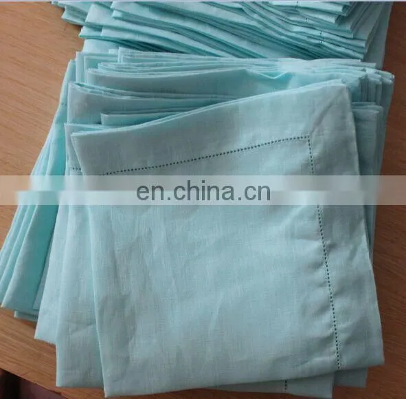 Dyeing Colors Linen Napkin in Turquoise/blush/taupe Color photo-3