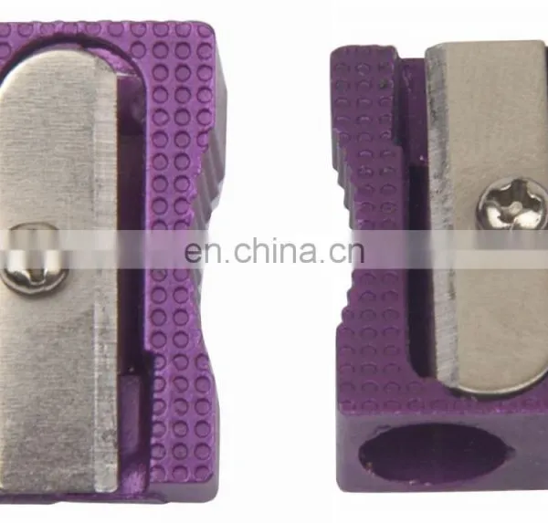 Coloured Aluminum Single Hole Pencil Sharpener in Metallic Rose photo-2