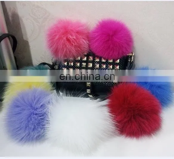 Handmade Real Fur Pompom High Quality Hat Fox Fur Pompom