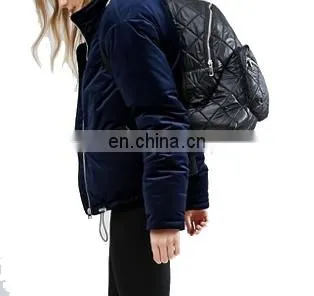 Chinese Manufacturer Women Padding Velvet Jacket Wholesale photo-5