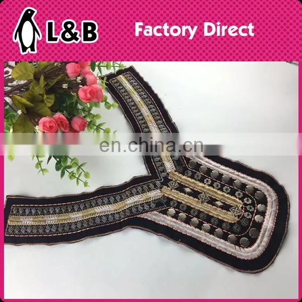 Handmade Embroidered Neckline With Bead Wholesale Decorative Neck photo-3