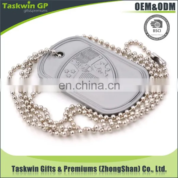 Aluminium Design Have Your Own Logo Dog Tag With Chain Necklace for Promotion photo-5