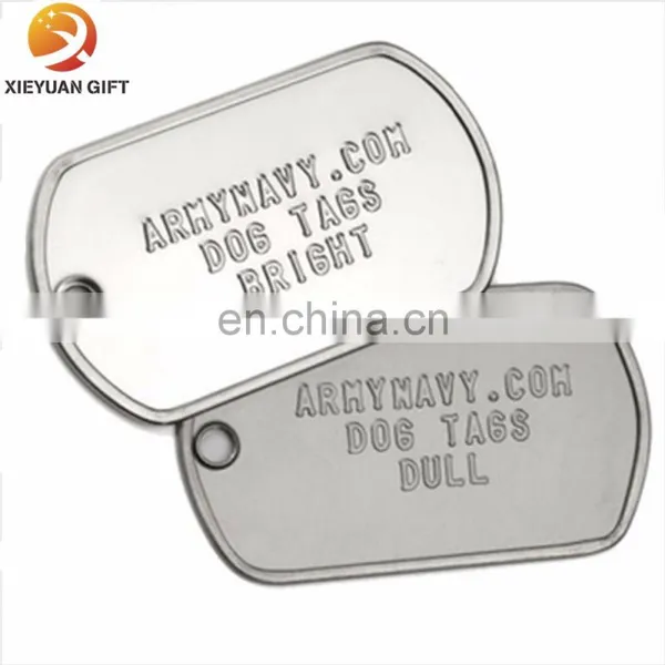 Metal Stamped Dog Tag With 30 Inch Chain photo-2