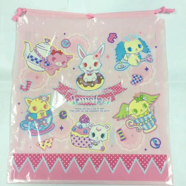 LDPE/HDPE/MDPE Material Draw String Bag With Printing photo-2