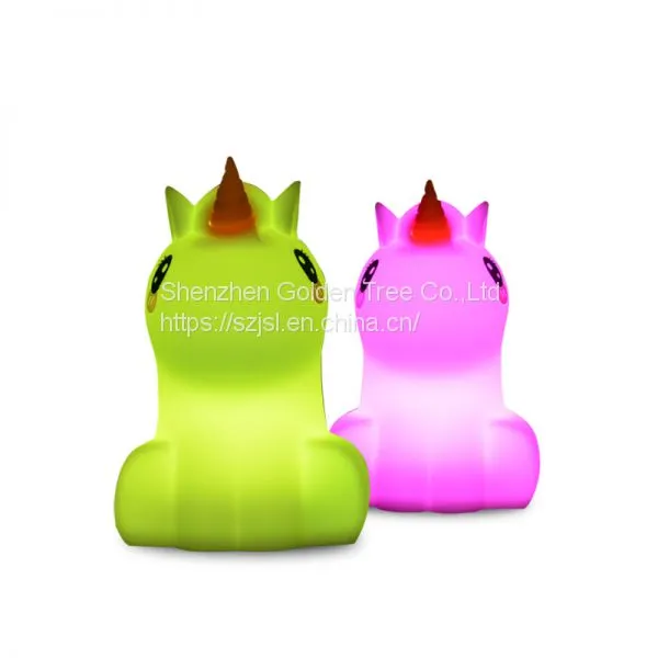 LED Night Lights Remote Control Unicorn Shape Lamp Baby For Kids Bedroom Decoration photo-2