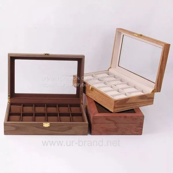 New Design Luxury 12 Slots High Quality WoodenWatch Box Watch Boxes Cases photo-3