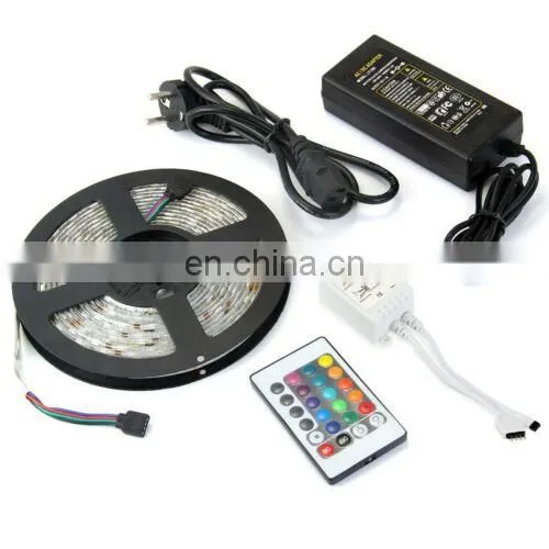 Super Bright Rgb Led Light Strip 5m 12v Waterproof Smd 5050 60 Leds photo-2