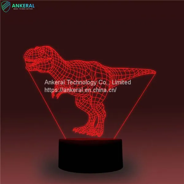 Dinosaur 3D Optical Illusion Lamp APP Control Best Price on Sale photo-5