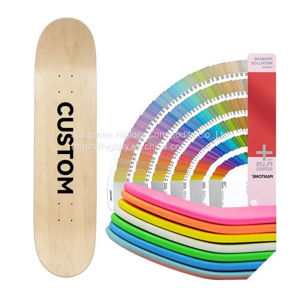 Hot Color Trend 2022 Color Dying Skate Board Decks 7 Ply 100% Canadian Maple Skateboard Decks photo-3