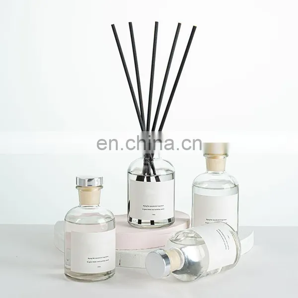 Customized With Gold Foil Box Flower Rattan Sticks 150ml Oil Refills Private Label Reed Diffuser photo-3