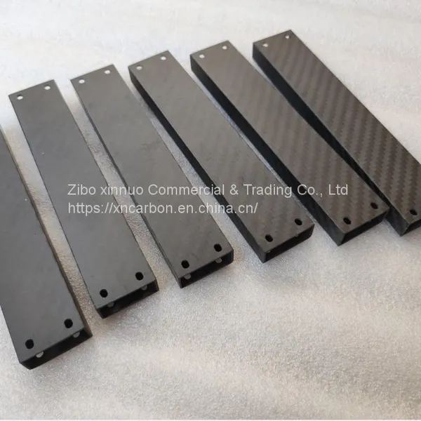 CNC cutting slot/drill hole carbon fiber rectangular square tubing with 3K twill matte surface