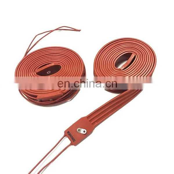 220V HVAC 15mm Width 430/450/480/530/550mm Band Heater Silicon Heater for Compressor Silicone Rubber Heaters photo-4