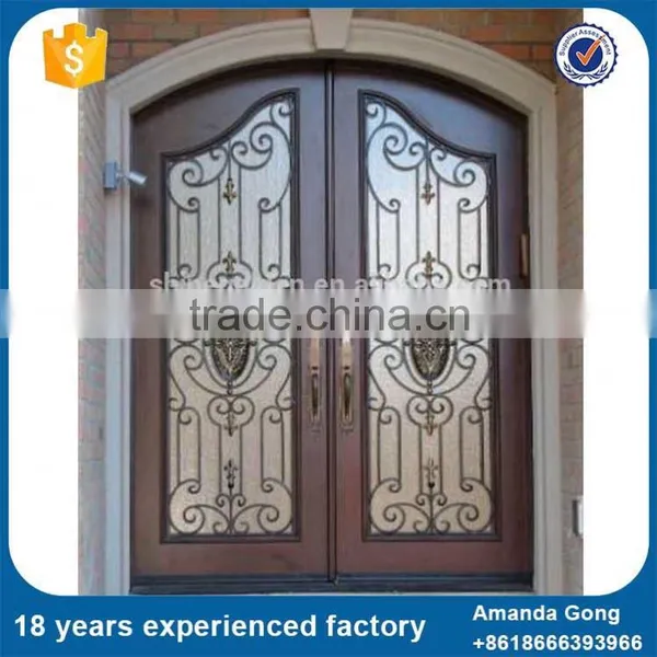 Durable In Use Wrought Iron Grill For Front Doors Sale photo-4