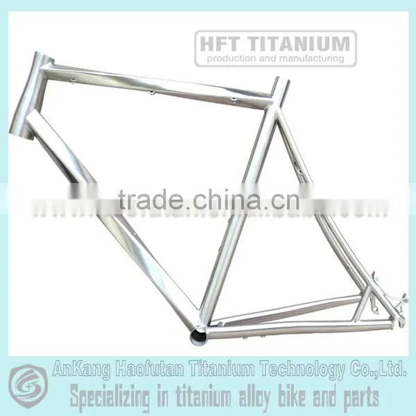 Titanium Road Bike Frame-HFT Titanium Road Frame Extended Head Tube 1-1/8" to 1-1/2" Headset photo-2