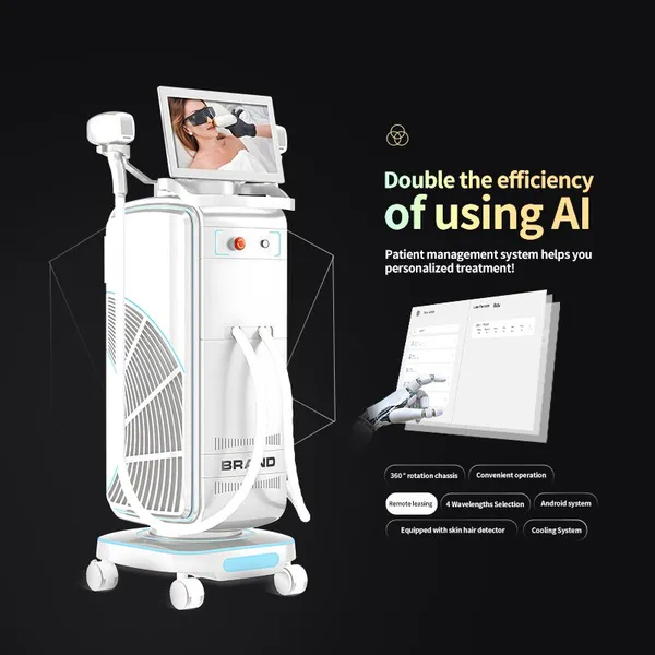 2024 Hot Selling AI American Laser Advanced Customer Management System Diode Laser Hair Removal Machine