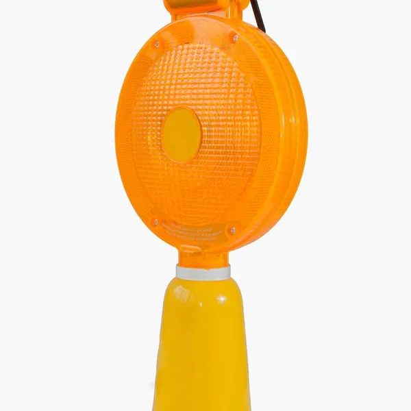 Flashing Barricade Light Solar Warning Light High Brightness Cone Light Portable Led Flashing Street Warning Lamp Solar Warning Light for Road Construction photo-3