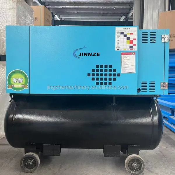 Oil Lubrication Portable Industrial Small Pneumatic Tools Factory Support Customized Single-Phase Screw Air Compressor photo-5