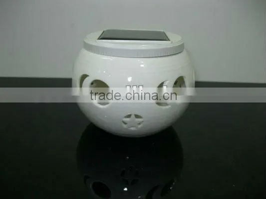 decoration LED Solar caremic light Solar table light