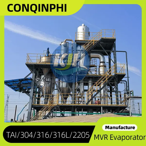 304 Stainless Steel 5 TPH Single-Effect Evaporator With PLC Control and Automatic Operation photo-2