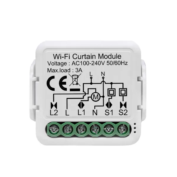 Tuya Smart AC100-240V Wi-Fi Curtain Switch Module