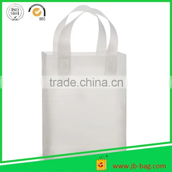 3 Mil Plastic Shopping Bag Frosty Plastic Bags 13''x5''x15'' Plastic Carrier Bags Clear Plastic Frosty Bags photo-4