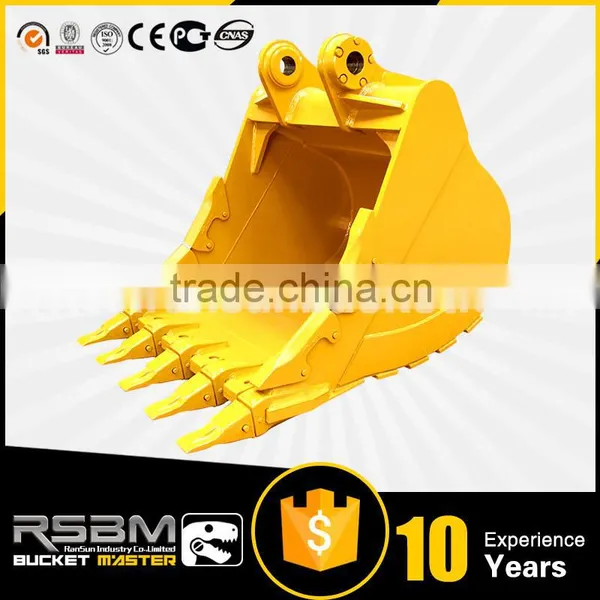 High Quality Wear Assistance HARDOX500 NM400 OEM Excavator Heavy Duty Bucket for 1-80t Excavator Quality Choice photo-2