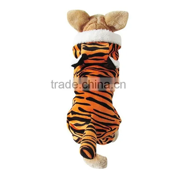 Yellow Dog Tiger Clothes With Warp-knitted Velvet Fit for Spring Autumn and Winter photo-2