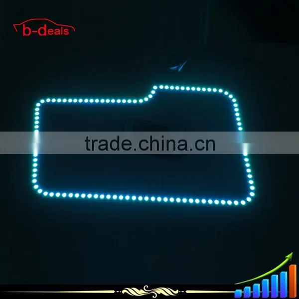 B-deals 5050 Square Multi-Color RGB LED Angel Eye Halo Ring Kit for Ford F150 Pickup Trucks photo-6