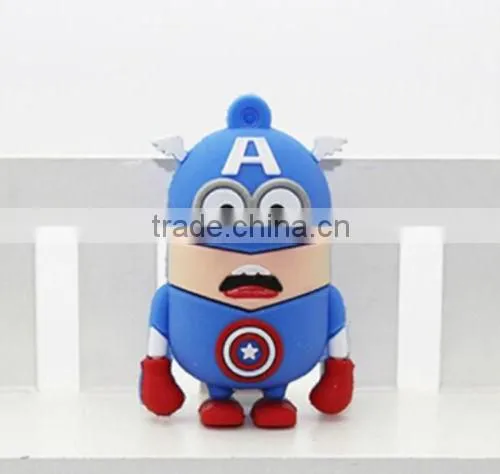 Hot Selling PVC Minions Pendrive 16gb Cartoon Quality Choice photo-2