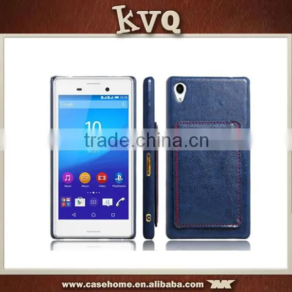 2016 Mobile Phone Back Leather Flip Case for Sony Xperia M4 photo-2