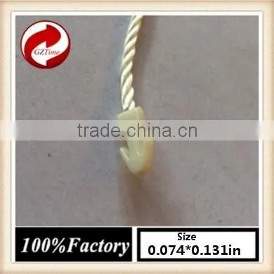 China Quality String Seal Tag, Hang Tag String, Garment Plastic Seal Tag Beige Seal Tag Metal Beads String Curtain photo-2