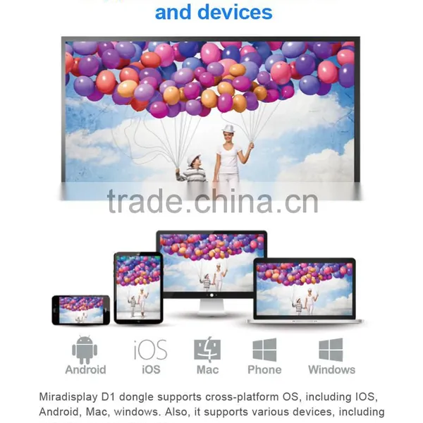 Miradisplay Wifi Display Miracast Dongle Smart tv Stick Dongle Support IOS / Mac / Window / Android System photo-5
