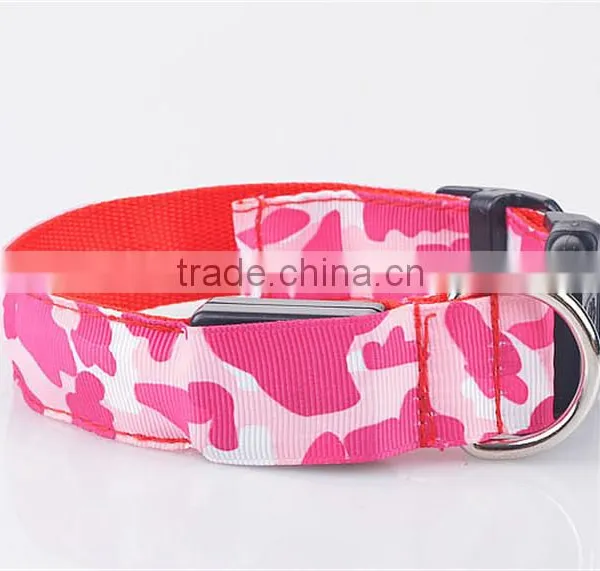 Camouflage LED Collar Lighted up Nylon LED Collar photo-6