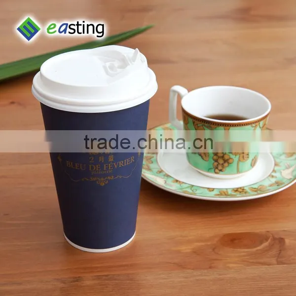 Beautiful 16 oz Flexo Printing Hot Coffee Paper Cup Single pe Coated photo-4