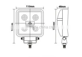 15W IP67 Square LED Off Road 4WD Truck/UTV/ATV/Jeep Work Lamp Lights photo-2