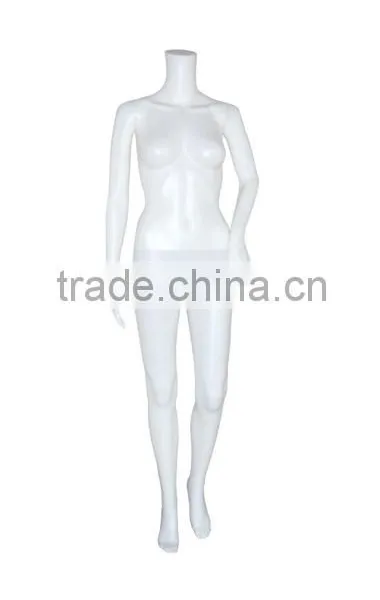Fashion Headless Standing Skin Or Glossy Color Model Female Mannequin For Window Display photo-2