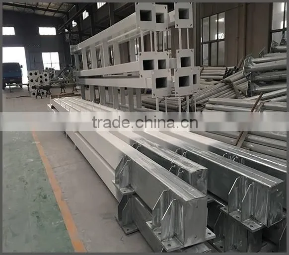 Hot Dip Galvanized and Powder Coating Steel Traffic Signal Light Pole photo-6