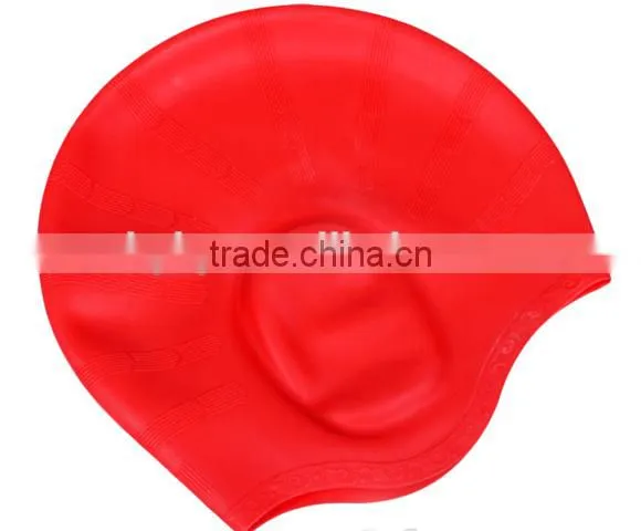 With Ear Pouches To Heep Your Hair Health For Men and Women Waterproof Earmuffs Silicone Adult Swim Cap photo-3